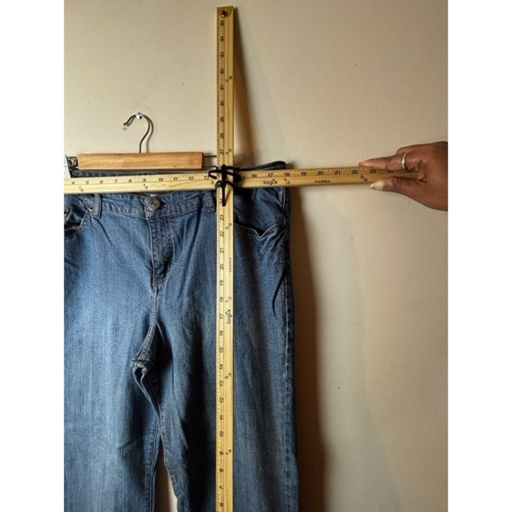 Venezia 4 Petite Bootcut Stretch Jeans Comfort Fit Blue Denim Womens Normcore - Picture 6 of 8